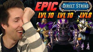 [EPIC] Level 10, 10, 8, Direct Strike 45+ minute game! - WC3