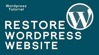 Restore Wordpress Site in Godaddy Webhosting Account Restoring Wordpress Site Godaddy CPanel 2022