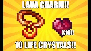 Terraria 1.4.4.9 Lava Charm Seed With 10 Life Crystals For Nintendo Switch And Mobile Platforms!!