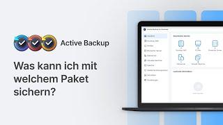 Active Backup | Was ist Synology Active Backup? | Grundlagen [Übersicht]