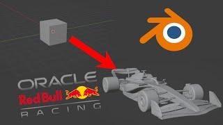 RedBull F1 2023 car in Blender