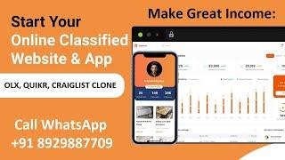 How To Create Classified Website or App | OLX, QUIKR, CRAIGLIST Clone App | New Online Business Idea