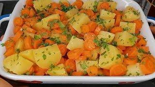 Steamed Carrots and Potatoes, Very Healthy Delicious That I Make It Everyday!