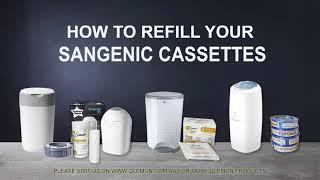 Refill your empty Sangenic Tommee Tippee Cassettes with Qlemon Nappy Bin Refill Kits