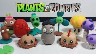 Making a collection of plants Part 1  Plants vs Zombies  Plastilina  Polymer Clay