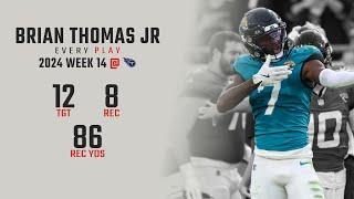 Brian Thomas Jr Week 14 Replay: Every Target and Catch @ Tennessee Titans