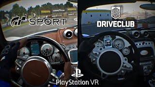 (PS4 Pro VR) GT SPORT VR vs DRIVECLUB VR