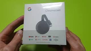 Распаковка беспроводного hdmi ресивера chromecast 2018