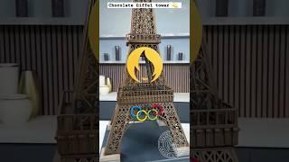 Epic chocolate eiffel towar  ll #satisfying #eiffeltower #viralshorts