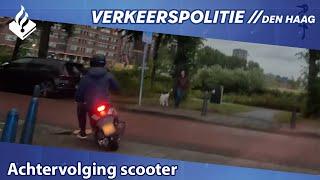 Achtervolging scooter