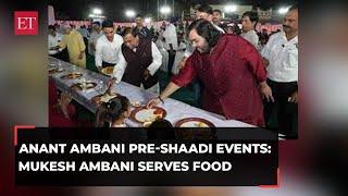 Anant Ambani pre-shaadi events: Anna Seva for villagers in Jamnagar,  Mukesh Ambani serves food