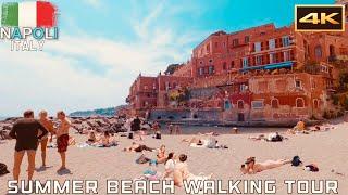 NAPOLI  Summer Beach Walking Tour Via Posillipo |Naples, Italy |4k UHD