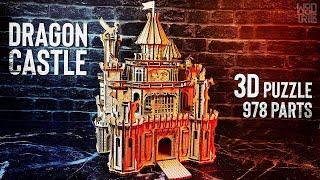 The Most Complex 3D Puzzle! Dragon Castle Wood Trick. 3D Mechanical Wooden Model.