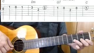 Love Me Tender  - Easy Guitar melody tutorial + TAB Guitar lesson