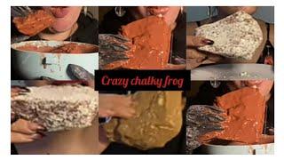 chalk with paste /asmr edit/ CRAZY CRUNCHY FROG