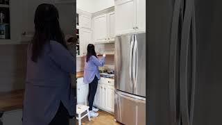 Our kitchen makeover from start to finish! Shop from the link in my bio! #kitchenmakeover
