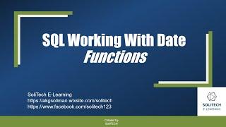 How to use Date functions in SQL query ? SQL Server tutorial