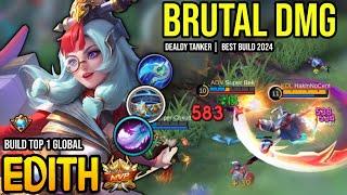 EDITH BEST BUILD 2024 | BUILD TOP GLOBAL EDITH GAMEPLAY | MOBILE LEGENDS