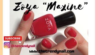 THE PERFECT RED NAIL POLISH: ZOYA MAXINE