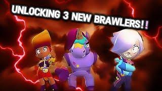 UNLOCKING 3 NEW BRAWLERS ALL S TIER (Hope u enjoyed  ッ￼) →→ LIKE AND SUBSCRIBE ←←