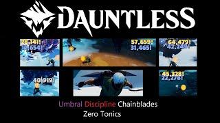 Dauntless Umbral Discipline Chainblades Zero Tonic Build