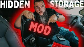 Best Tesla Mod Yet? Hidden Safe With Fingerprint Lock!