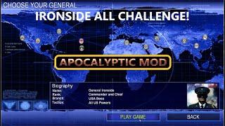 IRONSIDE ALL CHALLENGE! C&C Generals Zero Hour Apocalyptic mod.