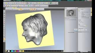 Creating a 3D relief from a photo using the Face Wizard tool in ArtCAM Insignia