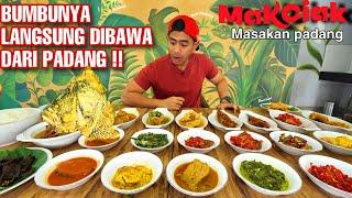 MUKBANG DI RUMAH MAKAN PADANG YANG RASANYA KAYA DI PADANG ASLI!