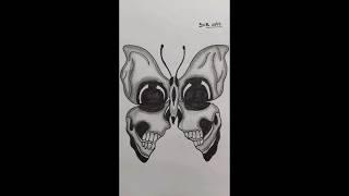 skull butterfly 
