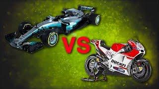 IS IT FASTER A CAR OR A MOTORCYCLE? - AUTO VS MOTO GP -NASKA