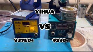 yihua 937BD+ vs 939D+ паяльная станция контактная обзор сравнение тесты Solder Stations Overview