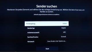 TV SENDERSUCHLAUF & SENDER SORTIEREN ANLEITUNG | SAMSUNG SMART TV | ANLEITUNG | KABEL TV | FACTOREM