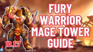 Fury Warrior Mage Tower Guide | 4K World of Warcraft | Dragonflight