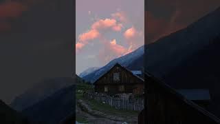 This evening sky deep red could #marwahvalley #warwanvalley #kishtwar #kishtwartourism