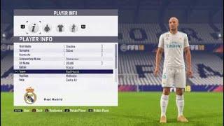 FIFA 18 Zidane virtual pro