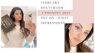 FEBRUARY BOXYCHARM    UNBOXING 2021 Try On First Impressions