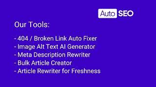 Bulk Article Creation Tool by AutoSEO - Use OpenAI's ChatGPT to create 100 articles in minutes.