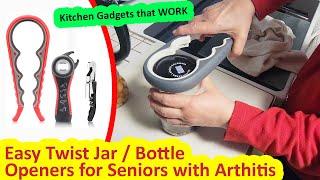 IT WORKS!  Best Jar Opener For Seniors With Arthritis - Bottle Opener Can Openers for Seniors