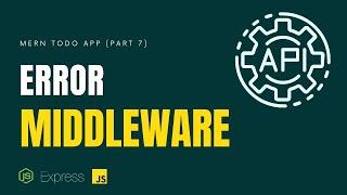 Error handling with error middleware | Express JS & Node JS