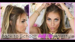 How To: Quick, Easy Half-Up Hairstyle || Back to School | Angela Lanter