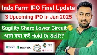 Indo Farm IPO Final Update | 3 Upcoming IPO | Sagility India Share | Jayesh Khatri