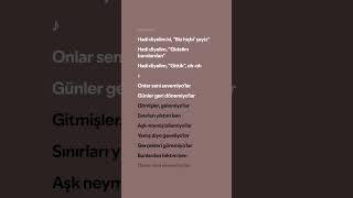 Hadi Diyelim Gittik #şarkısözleri #lyrics #music #songlyrics #speedsong #spotify #speedup #yenişarkı