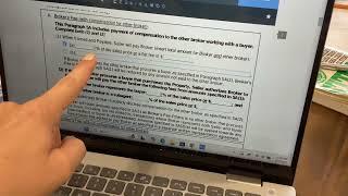 Filling out residential listing agreement