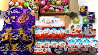 Box Of Kinder Joy and Other Surprise Eggs Unboxing | Surprise Candies Opening ASMR