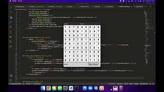 Python sudoku with game solver in Pygame