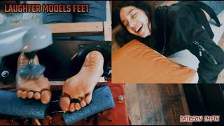 Tickle Feet Barefoot soles Girls #shorts  #feet  #tickle  #barefoot  #pies  #only