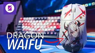 This Dragon Girl Waifu is on My Keyboard and Mouse!