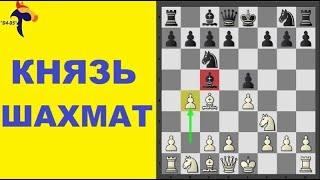 Урок шахмат. ГАМБИТ ЭВАНСА = АТАКА на короля. Школа шахмат d4-d5.