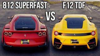 THE CREW MOTORFEST: FERRARI 812 SUPERFAST VS FERRARI F12 TDF (WHICH IS FASTEST?)